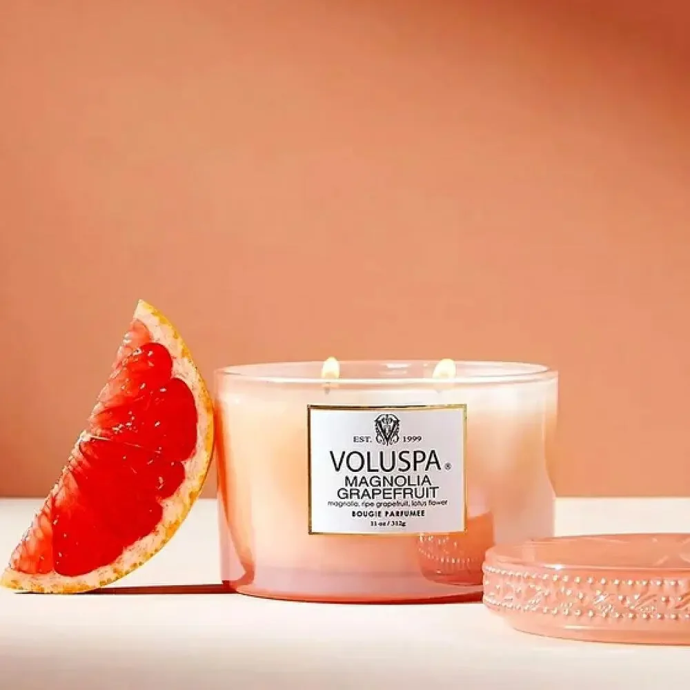Voluspa Magnolia Grapefruit Scented Fragrance Candle Anthropologie New - Picture 1 of 4